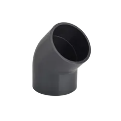 Cot PVC-U 45° Pimtaş d.110 mm PN16 (pentru lipire)