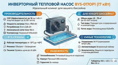 Inverter Swimming Pool Heat Pump 35 kW