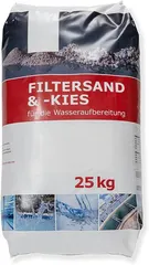 Pietriș cuarțos pentru filtre (fracție 2.0–3.2 mm), 25 kg