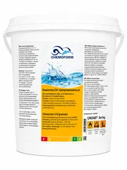 Clor rapid anorganic granule Chemochlor-CH Chemoform 5kg hipoclorit de calciu pentru piscine si apa potabila.