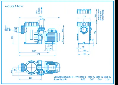 Pool Pump Aqua Maxi 16 1.6HP/220V