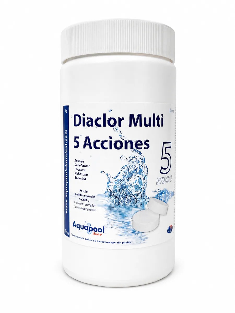 Clor lent multifuncțional Diaclor Multi 5 Acciones (Tablete 200g (Copy) 1kg