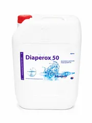 Dezinfectant lichid Diaperox 50 Aquapool (bido 20L) pe bază de peroxid de hidrogen 50% pentru tratarea și curățarea fără clor a apei d
