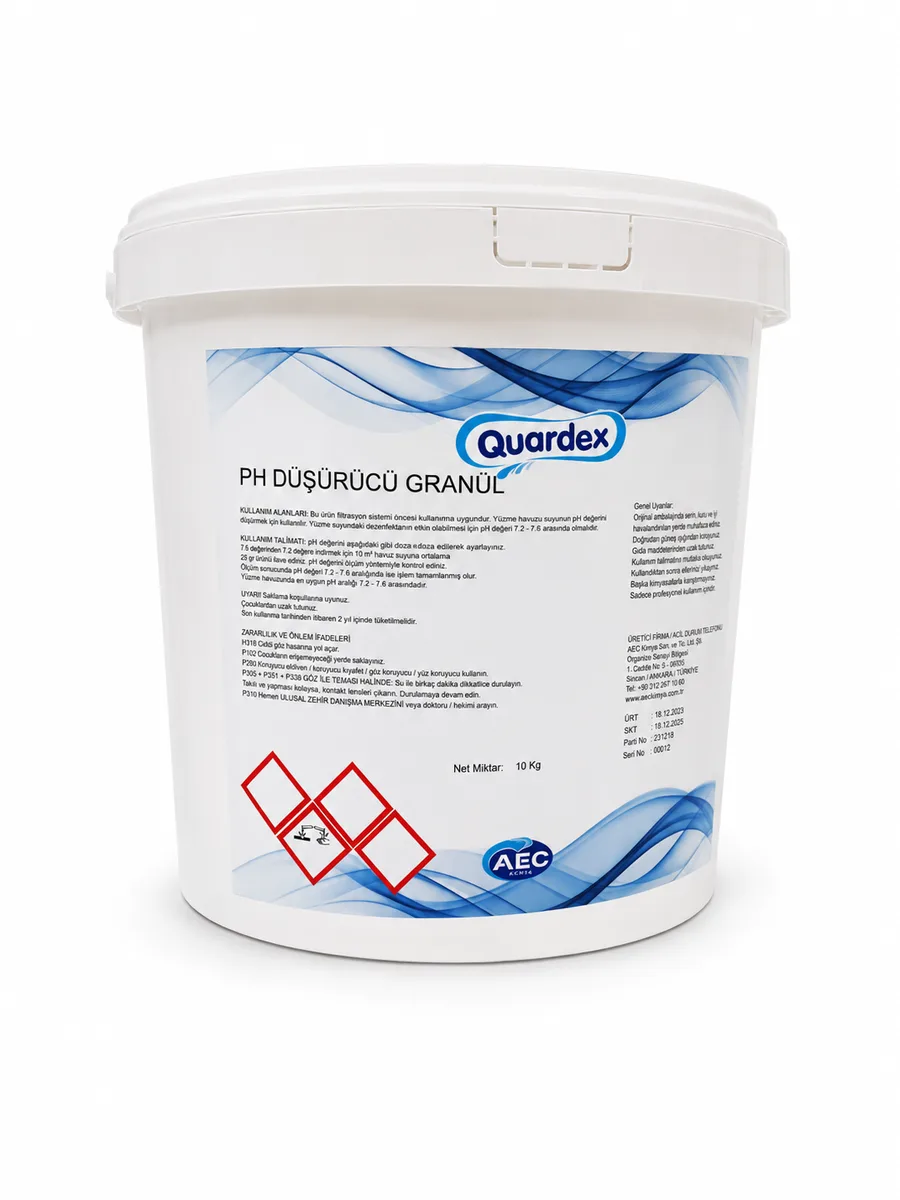 Regulator pH minus granule pentru piscină Quardex pH DÜŞÜRÜCÜ GRANÜL, 10 kg