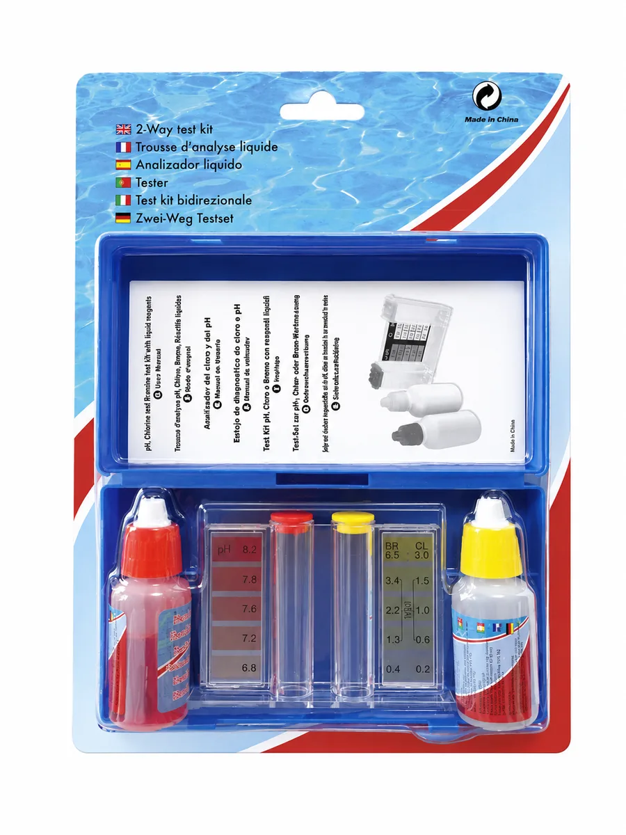 Kit analizor lichid pH / Cl pentru piscină (Tester apă)